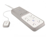 Automatic Surge Protector with Timer, 8 Outlets, 6 ft Cord, 1080 Joules