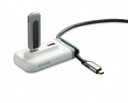 USB Plus Four-Port 2.0 Hub, White