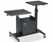 Pro-View Projection Stand w/2 Platforms, 3-Shelf, 33w x 24d x 44-1/2h, Black