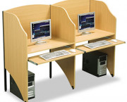 Add-A-Carrel, Laminate, 32-3/4w x 24-1/2d x 48h, Teak