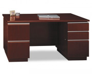 Milano? Collection Double Pedestal Desk Pedestals, Harvest Cherry