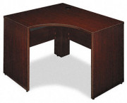 Quantum Series Right Corner Desk Shell, 47-3/8w x 42-1/8d x 30h, Harvest Cherry