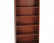 Series C Open Double Bookcase, 5-Shelf, 35-5/8 x 15-3/8 x 72-7/8, Hansen Cherry