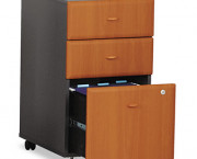 2 Box/1 File Drwr Mobile Vertical File, 28-1/4