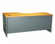 Series C Right Corner Desk Module, 71w x 35-1/2d, Natural Cherry/Graphite Gray