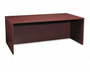 BL Laminate Series Rectangular Desk Shell, 72w x 36w x 29h, Mahogany