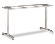 Adjustable T-Leg Base, 24w x 25h, Silver