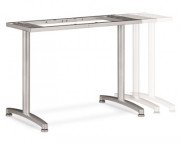 Adjustable T-Leg Base, 24w x 24h, Silver