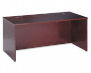 BW Veneer Series Rectangular Desk Shell, 66w x 30w x 29h, Mahogany