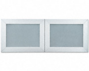 Aluminum/Frosted Tempered Glass Doors F/ 72