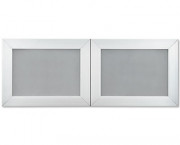 Aluminum/Frosted Tempered Glass Doors For 60
