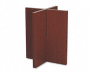 Conference Table X-Base, 30w x 30d x 28h, Mahogany