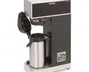 Airpot Coffee Brewer, Brews 3.8 Gal.,Stainless Steel w/Black Accents