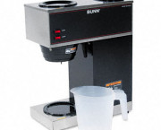 Pour-O-Matic Two-Burner Pour-Over Coffee Brewer, Stainless Steel, Black