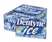 Dentyne Ice Sugarless Gum, Peppermint Flavor, 12 Pieces/Pack, 12 Packs/Box
