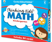 CenterSOLUTIONS Thinking Kids Math Cards, Kindergarten Level