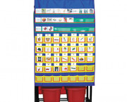 Double Smart Pocket Chart, 76 Pockets