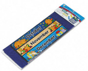 Calendar/Weather Pocket Chart with Assorted Cards, 26 x 7 1/4