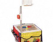 Overhead Projector Storage, 3 12-1/4 x 7-1/4 Panels w/6 Pockets & Belt