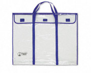 Bulletin Board Storage Bag, Blue;Clear, 30