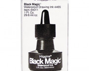 Higgins Black Magic Waterproof Ink, Black, 1 oz Bottle