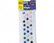 Peel 'N Stick Wiggle Eyes, Assorted Sizes, Assorted Colors, 125/Pack