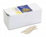 Flat Wood Toothpicks, Wood, Natural Wood, 2500/Pack