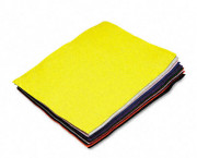 Felt Sheet Pack, Rectangular, 9 x 12, Assorted Colors, 12/Pack