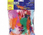Bright Hues Feather Assortment, Bright Colors, 1 oz Pack