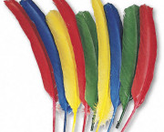 Quill Feathers, Assorted Colors, 24 Feathers/Pack