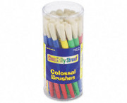 Colossal Brush Set, Natural Bristle, Round, 30/Set