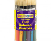 Colossal Brush, Natural Bristle, Flat, 30/Set