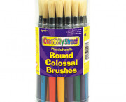 Colossal Brush, Natural Bristle, Round, 30/Set