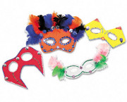 Foam Mask Kit, 24-Pack, Assorted Colors