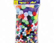 Pound of Poms Giant Bonus Pack, Assorted Colors, 1 lb/Pack