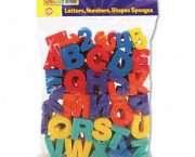 60-Piece Mixed Sponge Set, 3 High Letters/Numbers/Shapes