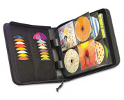 CD/DVD Wallet, Holds 144 Disks, Black
