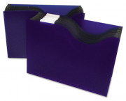 13-Pocket Expanding File, Nine Inch Expansion, Letter, Blue