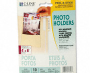 Peel & Stick Photo Holders for 3x5 & 4 x 6 Photos, 4-3/8 x 6-1/2, Clear, 10/Pack