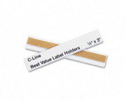 Label Holders, Top Load, 3 x 1/2, Clear, 50/Pack