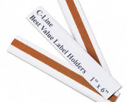 Label Holders, Top Load, 6 x 1, Clear, 50/Pack