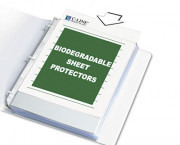 Biodegradable Sheet Protector, Standard, 8-1/2 x 11, Clear, 10/Box