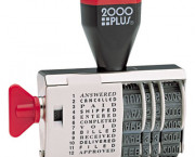 2000 PLUS Dial-N-Stamp, 12 Phrases, 1 1/2 x 1/8