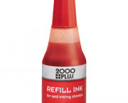 2000 PLUS Self-Inking Refill Ink, Red, .9 oz. Bottle
