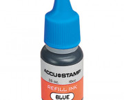 ACCU-STAMP Gel Ink Refill, Blue, 0.35 oz Bottle