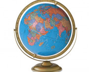 Political 16-Inch Globe, Metal Swing Meridian and Base