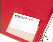 HOLDit! Poly Business Card Holders, Top Load, 3-3/4 x 2-3/8, Clear, 10/Pack