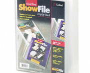 ClearThru ShowFile Presentation Book, 12 Letter-Size Sleeves, Clear