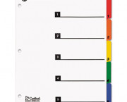 100% Recycled OneStep Index System, Multicolor 5-Tab, 11 x 8-1/2, 1 Set