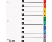100% Recycled OneStep Index System, Multicolor 10-Tab, 11 x 8-1/2, 1 Set